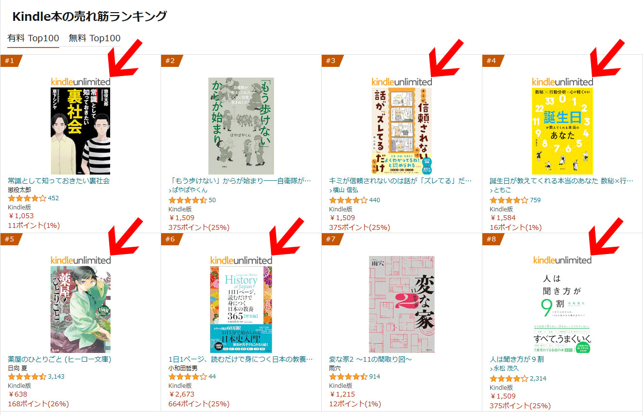 Kindle Unlimitedのロゴ（PC、タブレット）